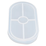 DIY Silicone Mold Oval Crystal Epoxy Resin Tea Coaster Mold for Home Kitchen Bakery - Side View