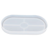 DIY Silicone Mold Oval Crystal Epoxy Resin Tea Coaster Mold for Home Kitchen Bakery