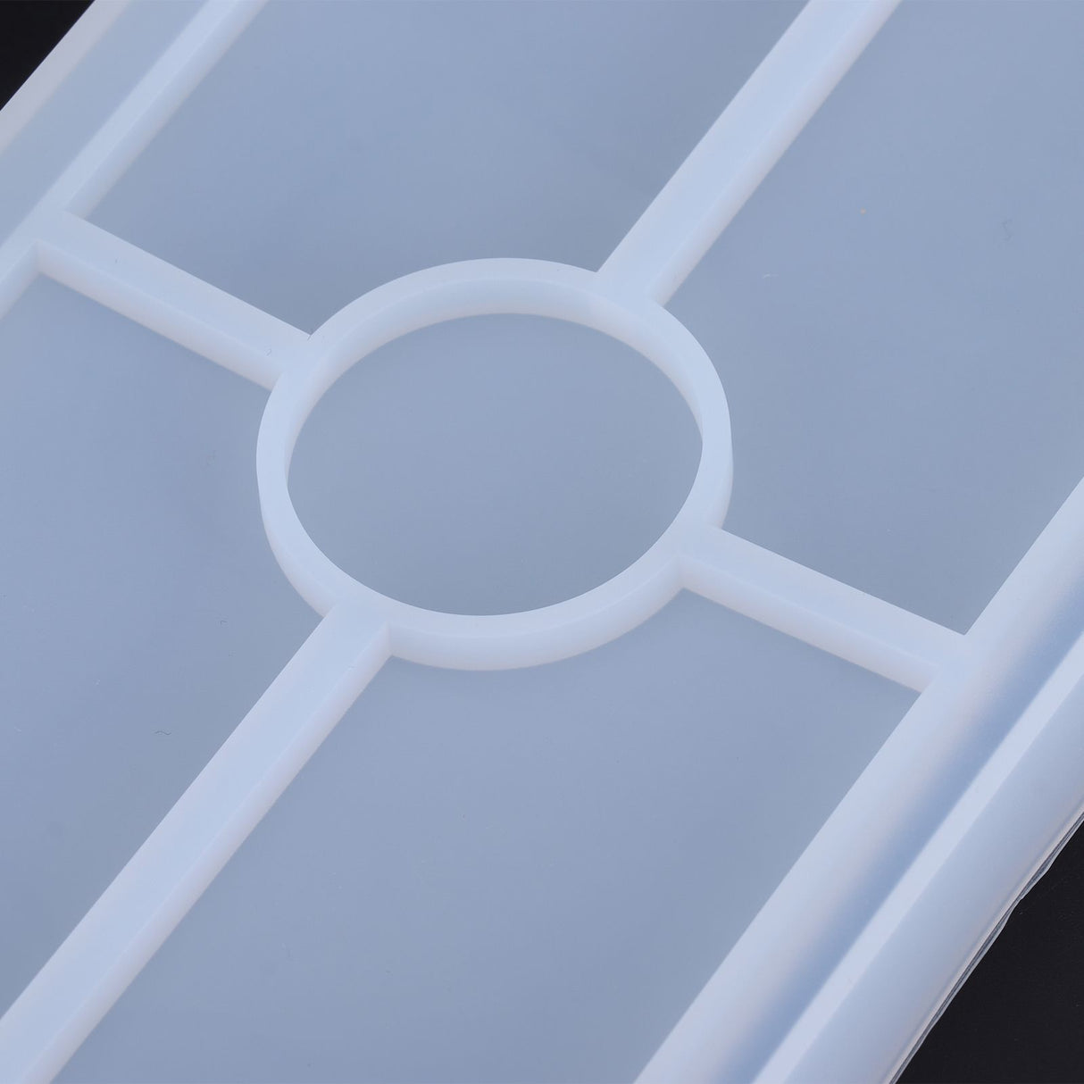 DIY Silicone Mold Oval Crystal Epoxy Resin Tea Coaster Mold for Home Kitchen Bakery