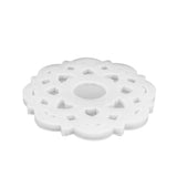 DIY Crystal Epoxy Resin Mold Innovative Shaped Mirror Silicone Candle Holder Mold for BakeryLotus Mold 60‑734 - Side View