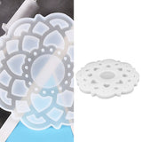 DIY Crystal Epoxy Resin Mold Innovative Shaped Mirror Silicone Candle Holder Mold for BakeryLotus Mold 60‑734