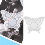 DIY Crystal Epoxy Resin Mold Innovative Shaped Mirror Silicone Candle Holder Mold for BakeryButterfly Mold 60‑735