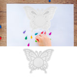 DIY Crystal Epoxy Resin Mold Innovative Shaped Mirror Silicone Candle Holder Mold for BakeryButterfly Mold 60‑735 - Extra Image