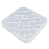 Silicone Mold Translucent Epoxy Resin Drop Glue Tray Tool for DIY Baking Decoration MakingLarge - Top-Down View