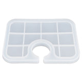 Silicone Mold Translucent Epoxy Resin Drop Glue Tray Tool for DIY Baking Decoration MakingSmall - Rear View