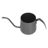 304 Stainless Steel PTFE Gooseneck Kettle with Inner Scale Pour Over Coffee Pot for Home250ml Black - Side View