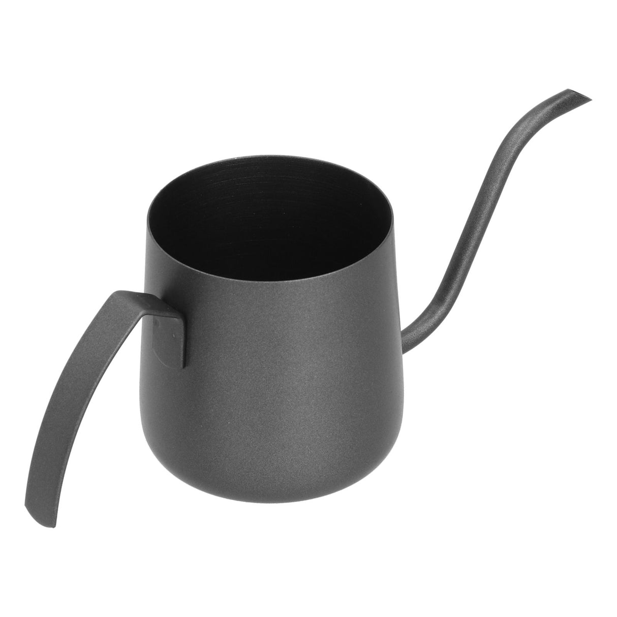 304 Stainless Steel PTFE Gooseneck Kettle with Inner Scale Pour Over Coffee Pot for Home250ml Black