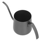 304 Stainless Steel PTFE Gooseneck Kettle with Inner Scale Pour Over Coffee Pot for Home250ml Black - Close-Up Angle