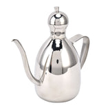 Stainless Steel Oil Can Portable High Water Tightness Stainless Steel Oil Can for Kitchen1L - Rear View