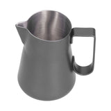 Stainless Steel Frothing Cup Coffee Frothing Pitcher Milk Frothing Jug with Long Diversion Mouth350ml - Close-Up Angle
