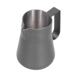Stainless Steel Frothing Cup Coffee Frothing Pitcher Milk Frothing Jug with Long Diversion Mouth350ml - Low Angle