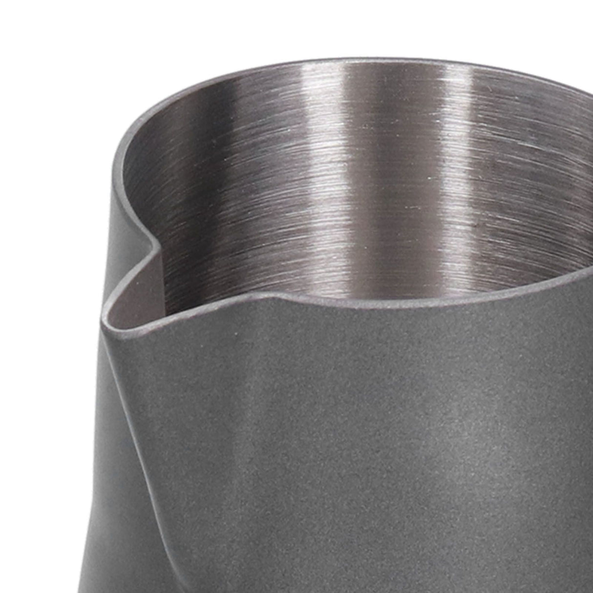Stainless Steel Frothing Cup Coffee Frothing Pitcher Milk Frothing Jug with Long Diversion Mouth350ml