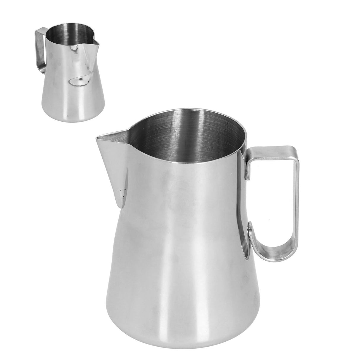 Stainless Steel Milk Frothing Pitcher Comfortable Unique Beautiful Fancy Coffee Cup Garland Pot600ml Stainless Steel