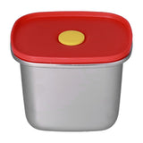 Lunch Box Red Excellent Sealing Easily Clean Environmental Protection Food Storage Containers for Students550ml - 45-Degree Angle