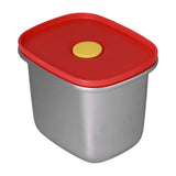 Lunch Box Red Excellent Sealing Easily Clean Environmental Protection Food Storage Containers for Students550ml - Rear View