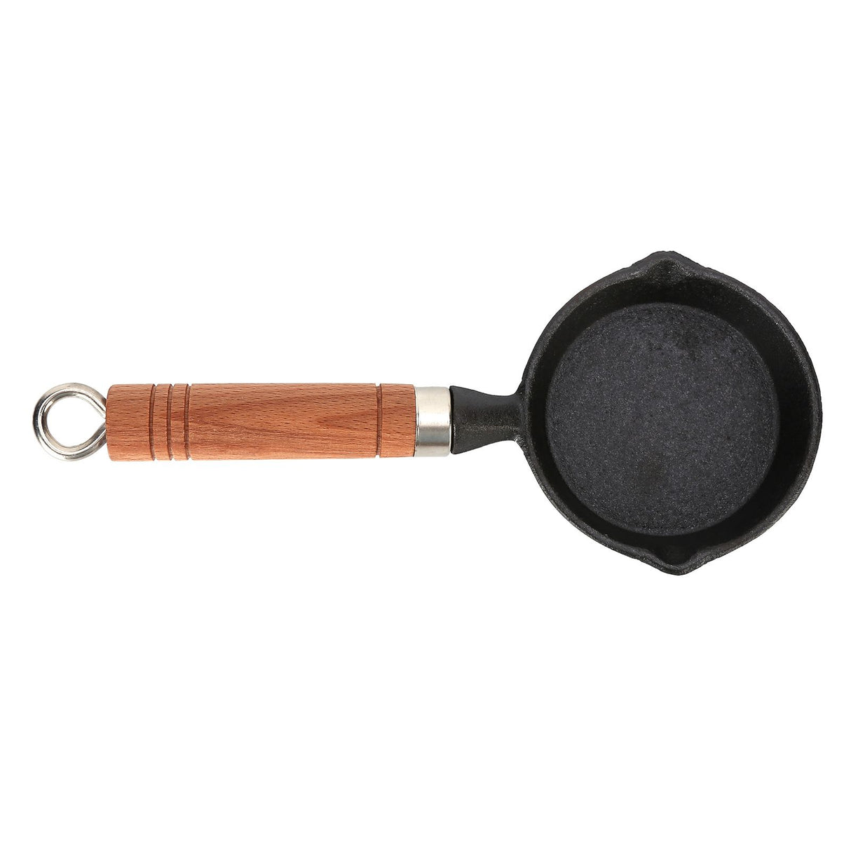 Egg Pan Nonstick Paint Coating Scald Proof Handle Cast Iron Antirust Omelette Pan for Fried Egg Hot Oil