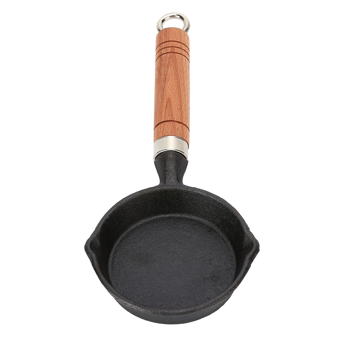 Egg Pan Nonstick Paint Coating Scald Proof Handle Cast Iron Antirust Omelette Pan for Fried Egg Hot Oil