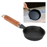 Egg Pan Nonstick Paint Coating Scald Proof Handle Cast Iron Antirust Omelette Pan for Fried Egg Hot Oil - Extra Image