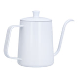 Coffee Kettle Stainless Steel Mini Portable White Thin Mouth Pour Over Kettle for Travelling Camping Tea Coffee - 45-Degree Angle