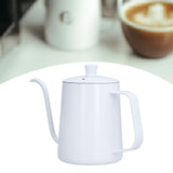 Coffee Kettle Stainless Steel Mini Portable White Thin Mouth Pour Over Kettle for Travelling Camping Tea Coffee - Extra Image