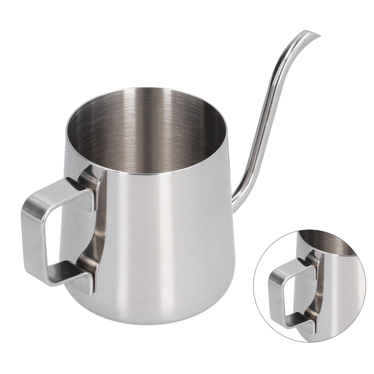 250ml Stainless Steel Hanging Ear Coffee Pot Gooseneck Spout Coffee Tea Pot for Home Office