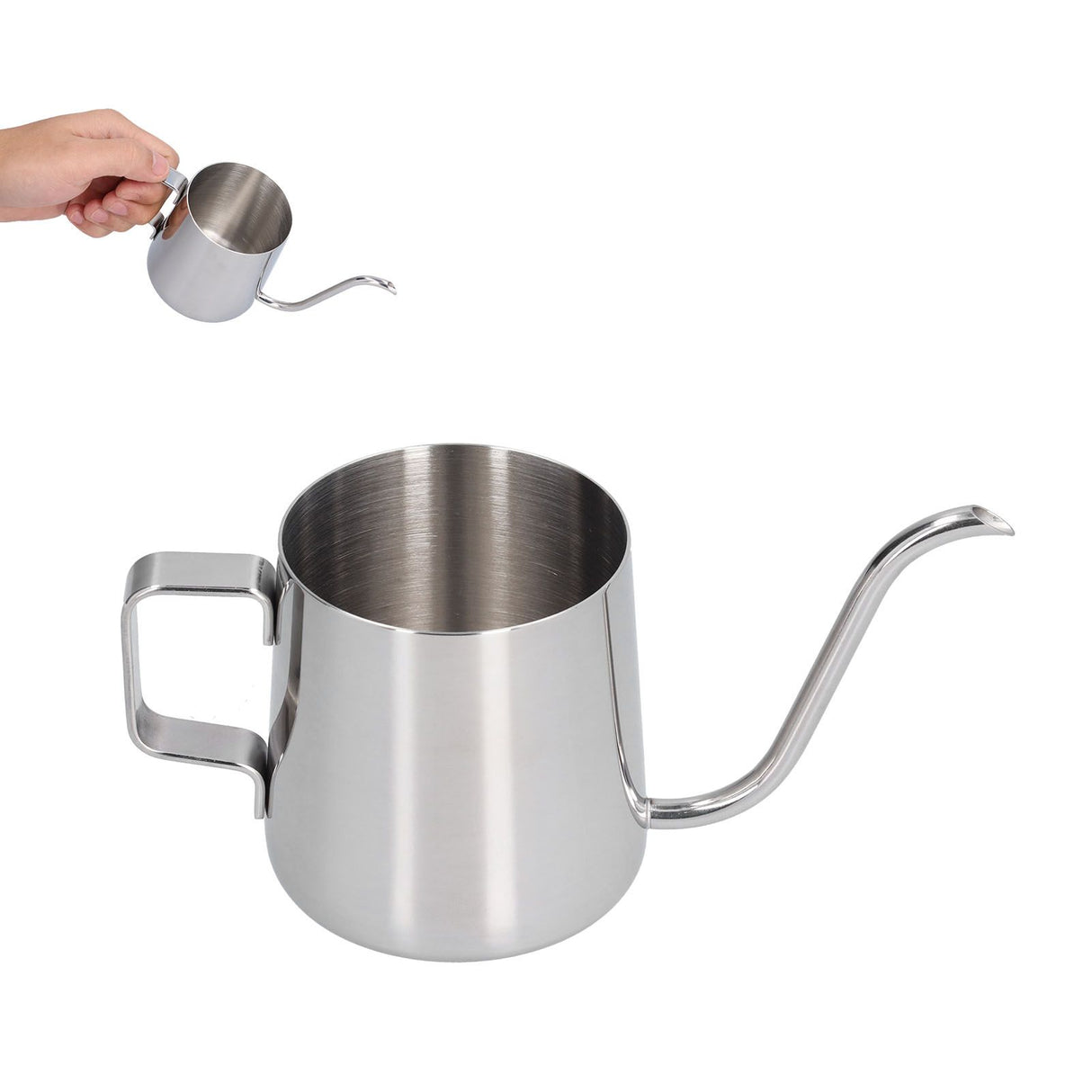 250ml Stainless Steel Hanging Ear Coffee Pot Gooseneck Spout Coffee Tea Pot for Home Office