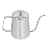 600ml 304 Stainless Steel Coffee Kettle Gooseneck Pour Over Coffee Pot for Home Kitchen - Side View
