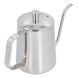 600ml 304 Stainless Steel Coffee Kettle Gooseneck Pour Over Coffee Pot for Home Kitchen - Low Angle