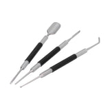 3Pcs/Set Stainless Steel Coffee Latte Needle Latte Art Pen Coffee Decorating Tool for Home - Close-Up Angle