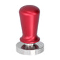 58mm Diameter Coffee Powder Tamper Stainless Steel Coffee Press Hammer Supplies for KitchenRed