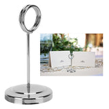 Table Number Holder Stainless Steel Durable Fade Resistant Lightweight Picture Clip for Hotel Restaurant10.5cm Silver - Extra Image