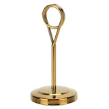 Table Number Holder Stainless Steel Durable Fade Resistant Lightweight Picture Clip for Hotel Restaurant10.5cm Gold