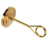 Table Number Holder Stainless Steel Durable Fade Resistant Lightweight Picture Clip for Hotel Restaurant10.5cm Gold - Rear View
