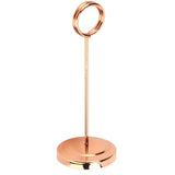 Table Number Holder Stainless Steel Durable Fade Resistant Lightweight Picture Clip for Hotel Restaurant15.5cm Rose Gold