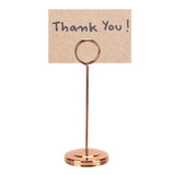 Table Number Holder Stainless Steel Durable Fade Resistant Lightweight Picture Clip for Hotel Restaurant15.5cm Rose Gold - Extra Image