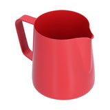 400ml PTFE Pointed Mouth Milk Frothing Jug Stainless Steel Coffee Jug for Home KitchenRed