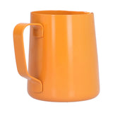 400ml PTFE Pointed Mouth Milk Frothing Jug Stainless Steel Coffee Jug for Home KitchenOrange - Low Angle