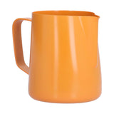 400ml PTFE Pointed Mouth Milk Frothing Jug Stainless Steel Coffee Jug for Home KitchenOrange - Extra Image