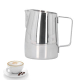 400ml 304 Stainless Steel Coffee Jug Oblique Mouth Milk Frothing Jug for Home Kitchen