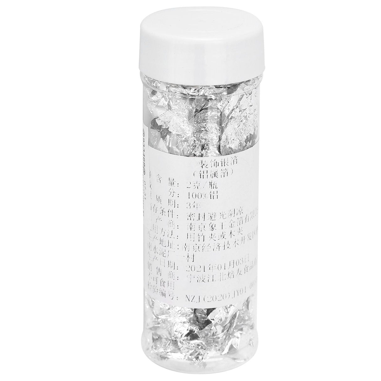 2g Silver Foil Inedible Silver Leaf Flakes for Cooking Cake and Chocolate Decoration Crafts and Arts