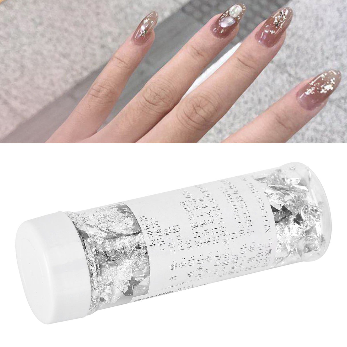 2g Silver Foil Inedible Silver Leaf Flakes for Cooking Cake and Chocolate Decoration Crafts and Arts