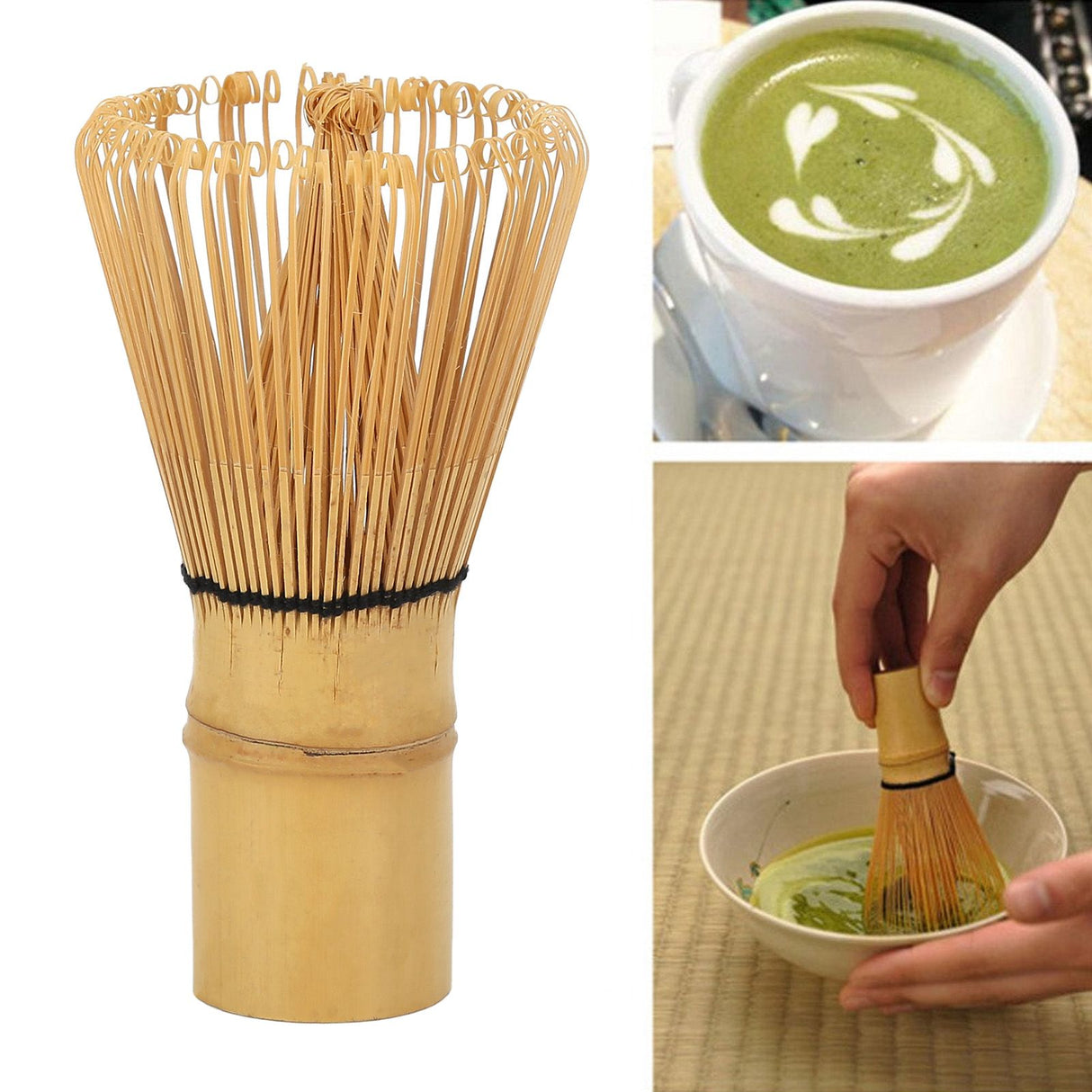 Japanese Style Matcha Tea Whisk Bamboo Brush Tool Tea Accessory for Matcha Tea Making Kitchen Accessories