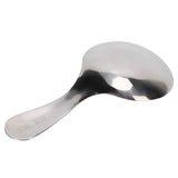 Stainless Steel Scoop Multifunctional Short Handle Ice Cream Sugar Tea Salt Coffee Spoon - Close-Up Angle