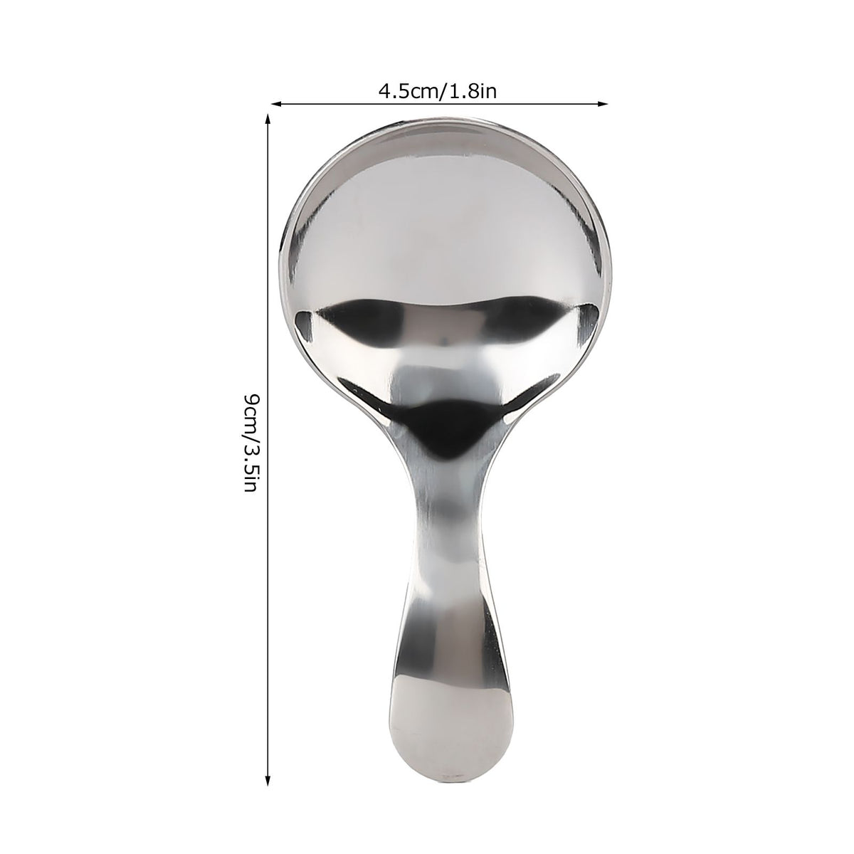 Stainless Steel Scoop Multifunctional Short Handle Ice Cream Sugar Tea Salt Coffee Spoon