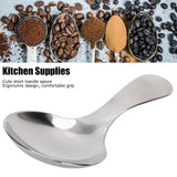 Stainless Steel Scoop Multifunctional Short Handle Ice Cream Sugar Tea Salt Coffee Spoon