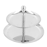 Fruit Tray Stainless Steel 2 Layers Multifunctional Durable Self Service Cupcake Stand for Home Hotel