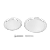 Fruit Tray Stainless Steel 2 Layers Multifunctional Durable Self Service Cupcake Stand for Home Hotel - Side View
