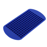 160 Grid Ice Tray Square Flexible Silicone High Temperature Resistant Mini Ice Cube Mold for Home RestaurantBlue