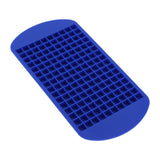 160 Grid Ice Tray Square Flexible Silicone High Temperature Resistant Mini Ice Cube Mold for Home RestaurantBlue
