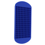 160 Grid Ice Tray Square Flexible Silicone High Temperature Resistant Mini Ice Cube Mold for Home RestaurantBlue